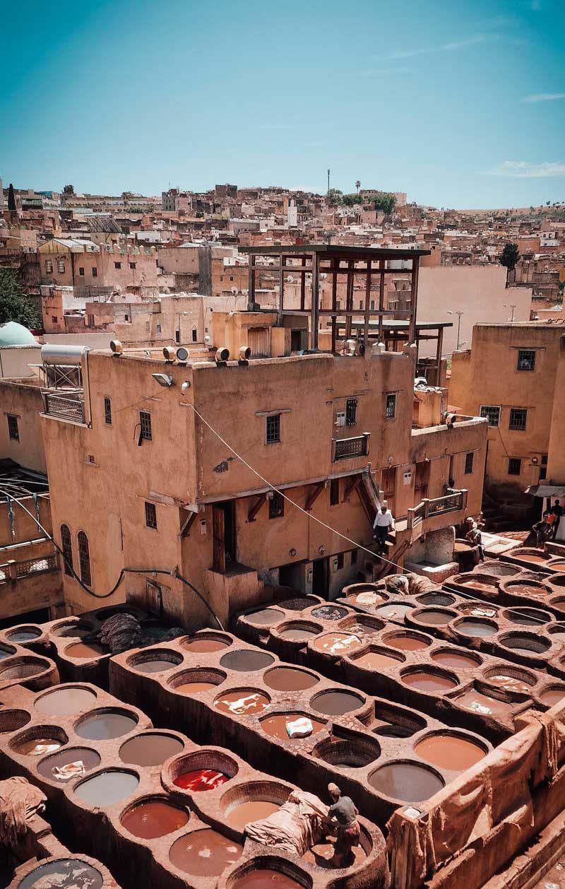 Llegada a fez a la ciudad
